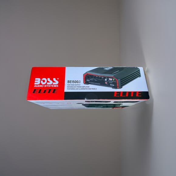 Boss BE1500.1 Elite Mono Car Amplifier 1500W - Black 31345 - Picture 3 of 3